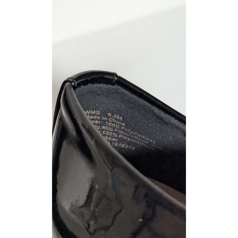 Aldo Women's Ereillan Oxfords Black Size 6.5M Faux Patent Leather Lace Ups - Picture 9 of 10